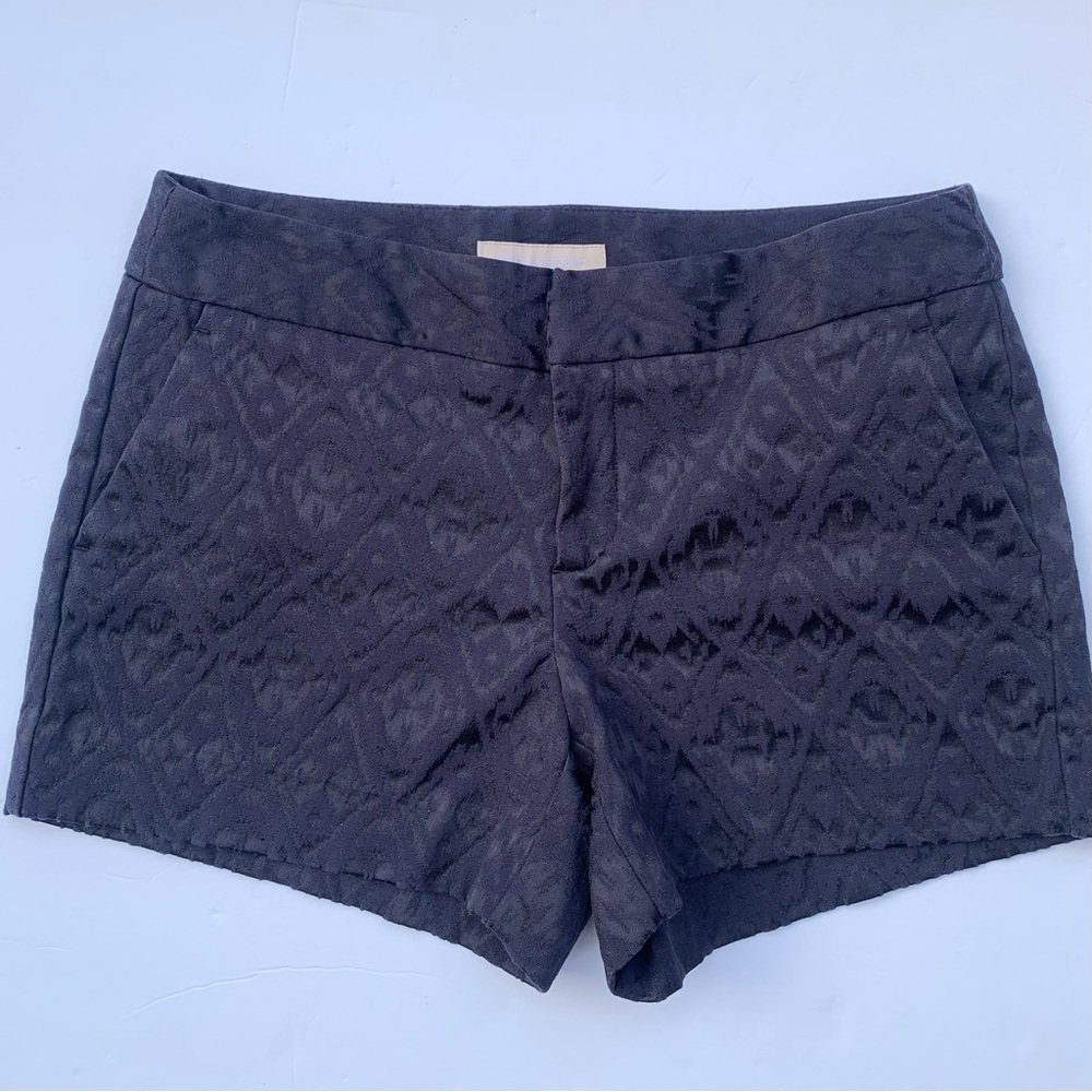 Banana Republic Jacquard Navy Dress Shorts Navy Size 2